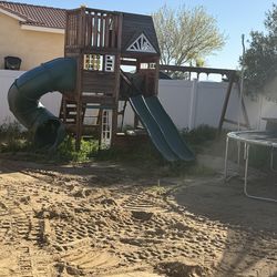 FREE Playground and trampoline