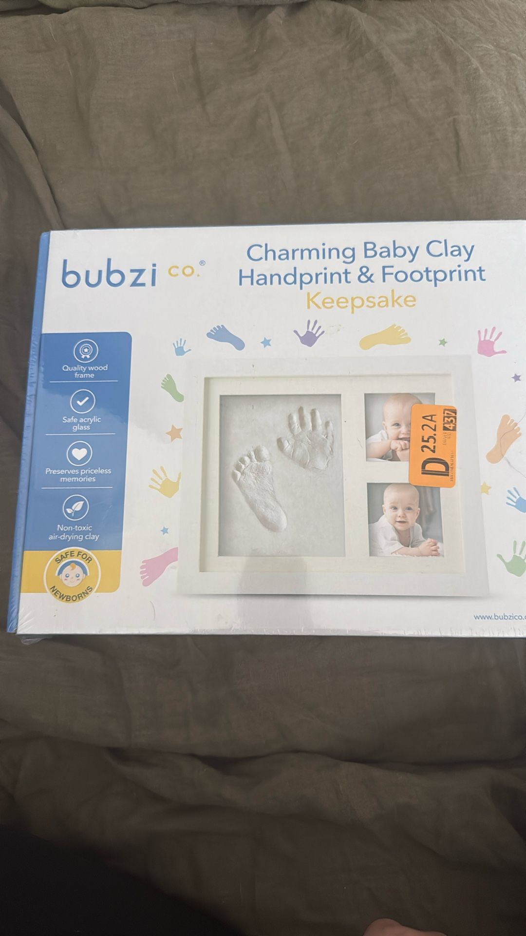 Never Used Baby Keep Sake Baby Clay Handprint & Footprint Keepsake Photo Frame