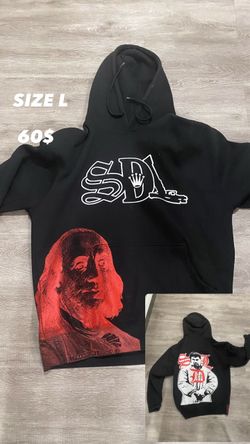 red SDL hoodie