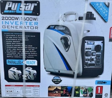 Generator 2000 Watt Inverter Pulsar Generator New In Sealed Factory Box w Warranty 400 FirmCASH ONLY