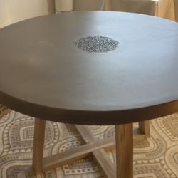 Pretty Decorated Round Dining Table