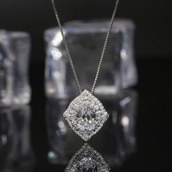 Women’s Cz  Silver Necklace
