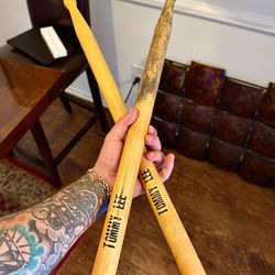 Wow 🤩!! Tommy Lee of Motley Crue's personal large drum sticks  !
