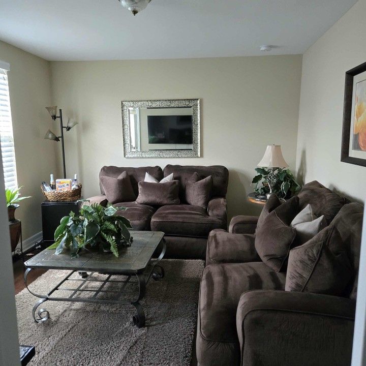 Set Of Loveseat Cloth Couch's