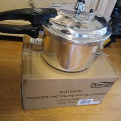 Pressure Cooker 6QT Aluminium New 