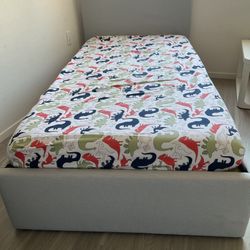 Twin Frame With 4” Mattress 