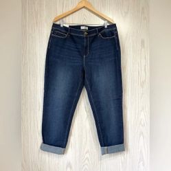 Women's Cuffed Denim Capri Jeans