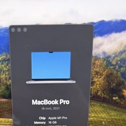 2021 16” MacBook Pro