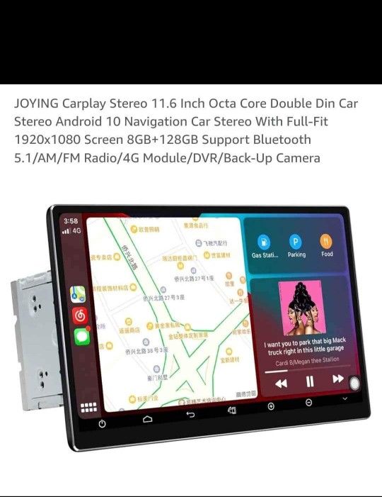 JOYING 11.6 inch Carplay Octa Core Doble DIN Car Stereo Android 10. #115