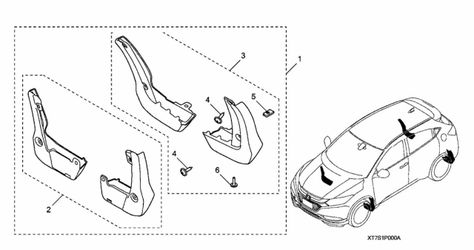 OEM HONDA HR-V Mud Guard