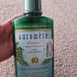 "Auromere" Alcohol-free Ayurvedic Mouthwash with 23 Botanical Extracts and 9 Essential Oils, 16 oz. - Brand New!