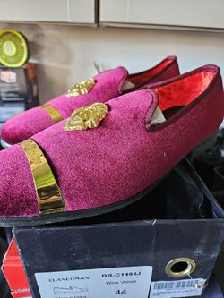 Wine Velvet Loafers