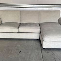 POTTERY BARN SOFA WITH CHAISE 