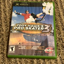Tony Hawk’s 3 Pro Skater hawk xbox game cib