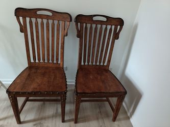Solid Wood Dining Set Chair Farmhouse 