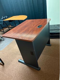 Solid wood desk
