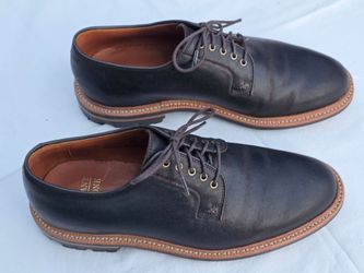 Grant Stone Plain-toe Blucher Shoes Men's 9 E (wide) Like New