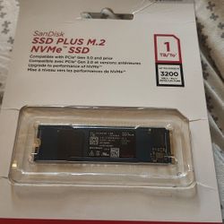 SanDisk 1TB SSD Plus M.2NVMe Gen 3.0 (BRAND NEW Solid State Drive!)