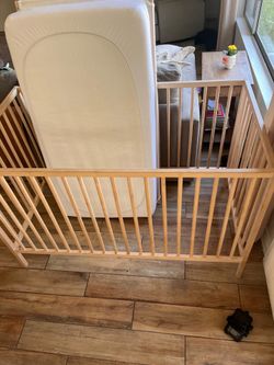 IKEA crib and combo mattress