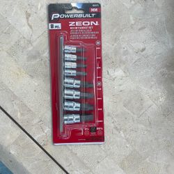 Zeon Hex Bit Socket Set 8 Pieces MM