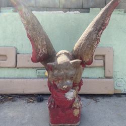 Large Vintage Gargoyle Yard Art Statue