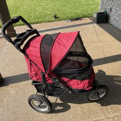 Pet Jogger Pet Stroller, Red