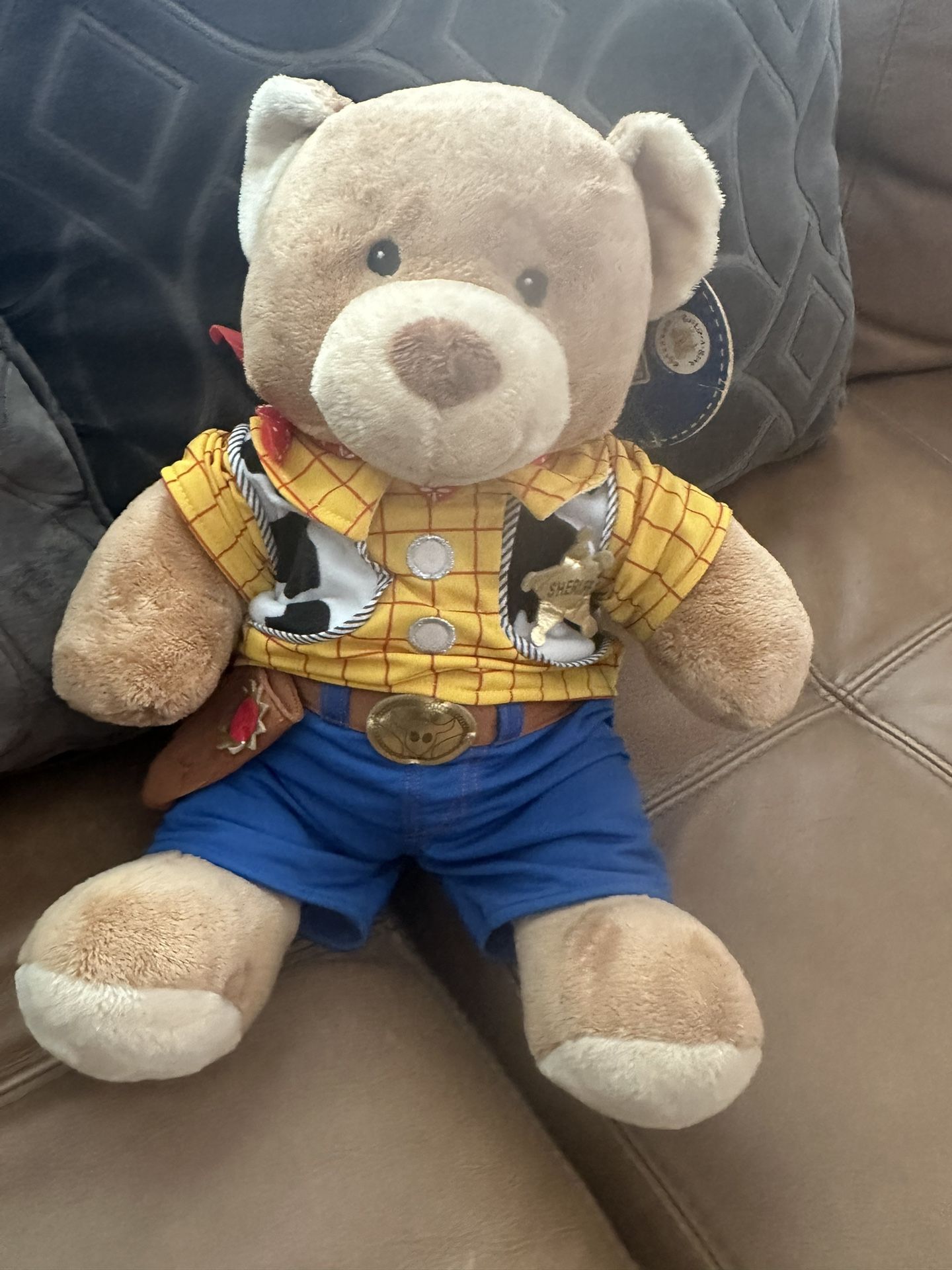 Build A Bear Teddy Bear Toy Story Sheriff Woody Clothes 15"