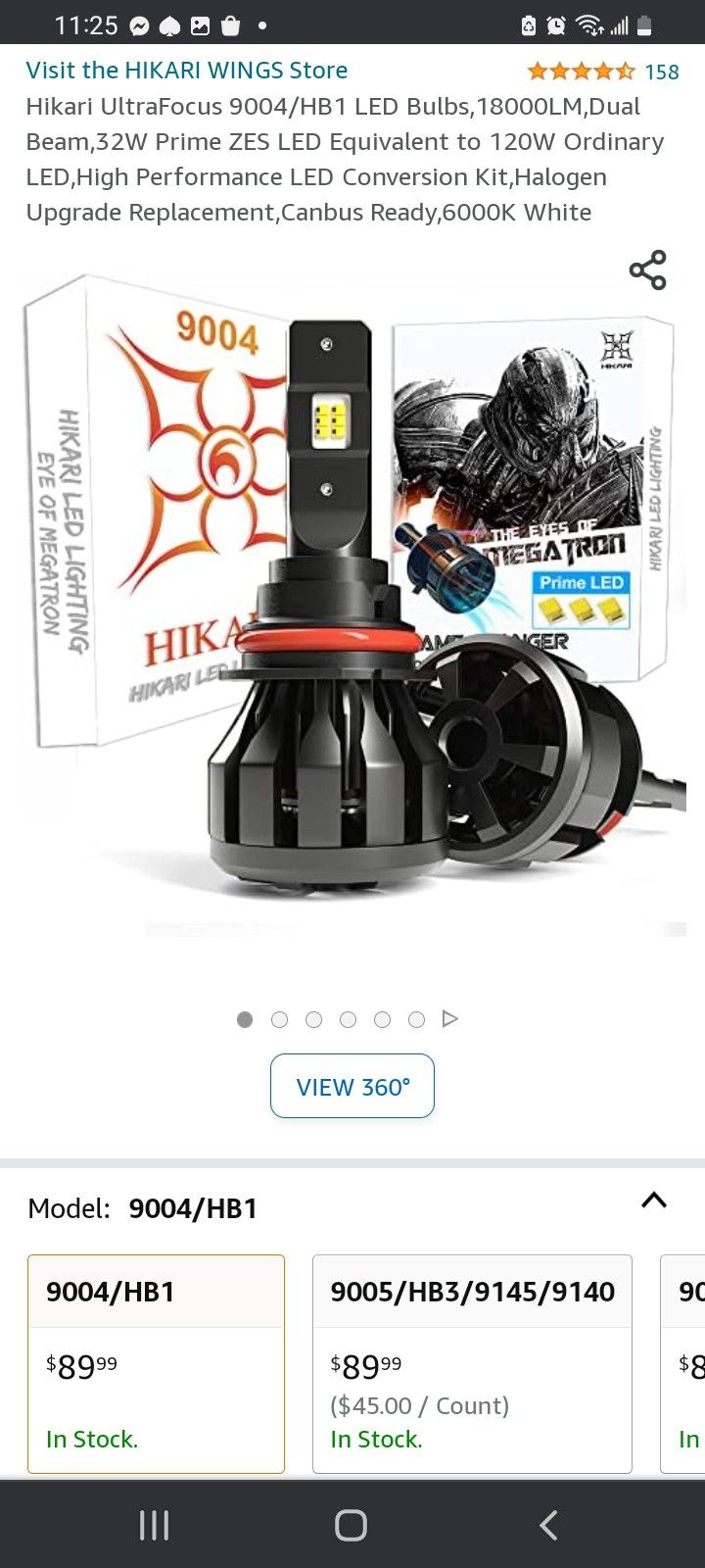 New LED Headlights 9004