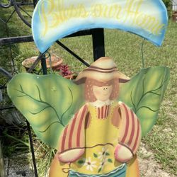 Bless Our Home Tin Angel 