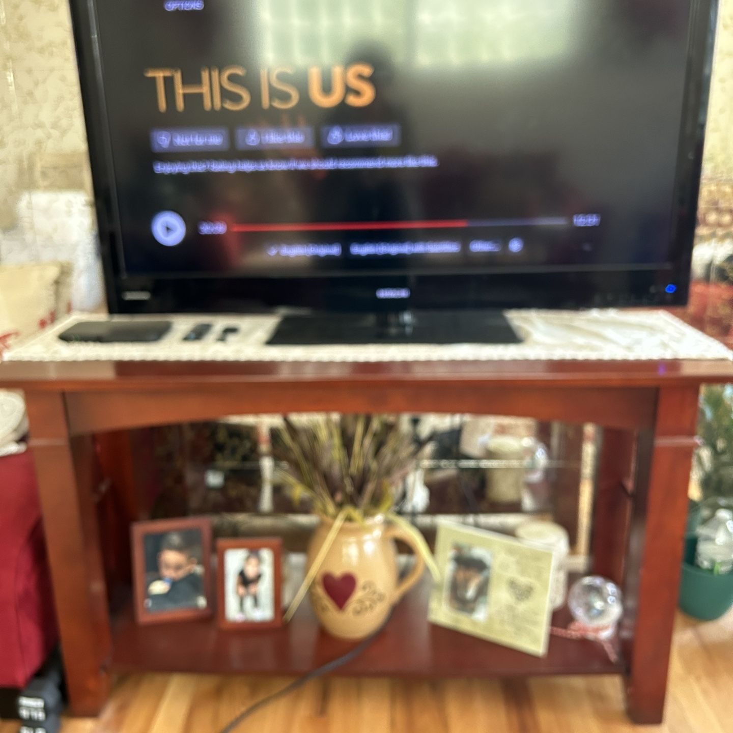 Cherrywood End Table & Console Table 