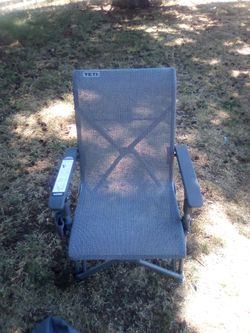Yeti folding chair grey/blue