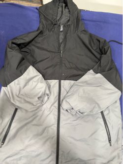 Black and grey windbreaker size 2xl