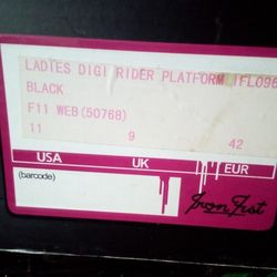 Iron Fist Black Heels Size 11