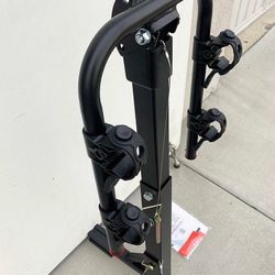 (Brand New) $45 Tilt Folding 2-Bike Hitch Mount Rack Bicycle Carrier for 2” Hitch w/ Straps 70 lbs Max