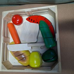 Wooden Play Food Set