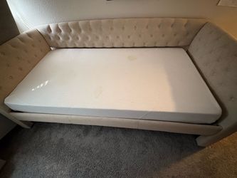 Used twin-size mattress