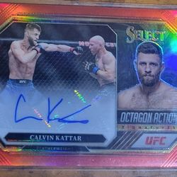 Ufc Calvin Kattar Autograph Card Number Out Of 99