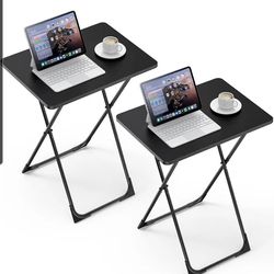 Kitsure TV Tray - Foldable TV Trays Set of 2