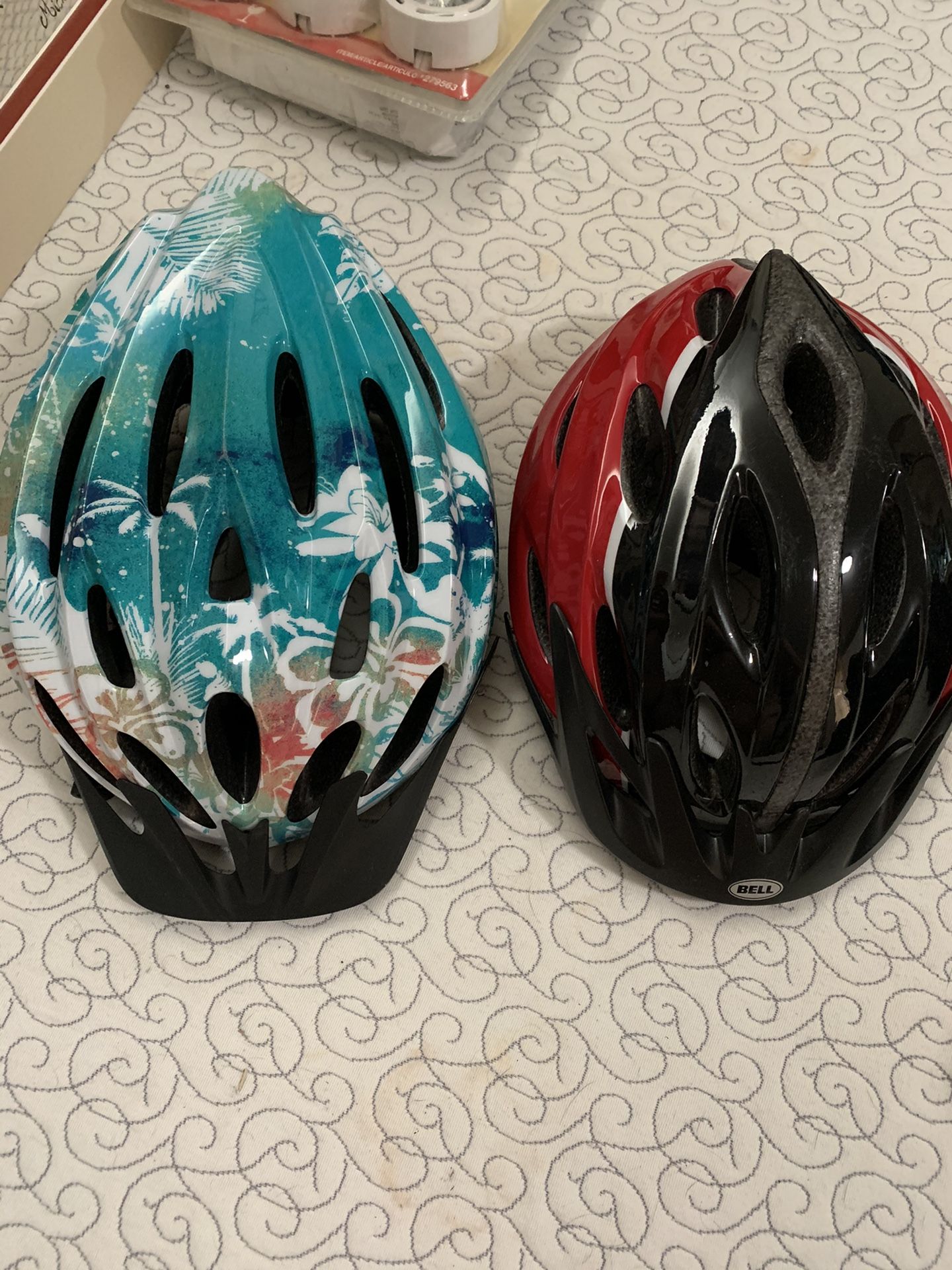 2 bike helmets-$10 each