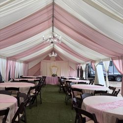 20x60 And Back Drop Chairs Tables & More 