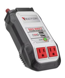 VECTOR 500 Watt Power Inverter, Dual Power Inverter, Two USB Charging Ports