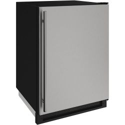 U-Line - 1000 Series 4.8 Cu. Ft. Built-In Mini Fridge - Stainless Steel