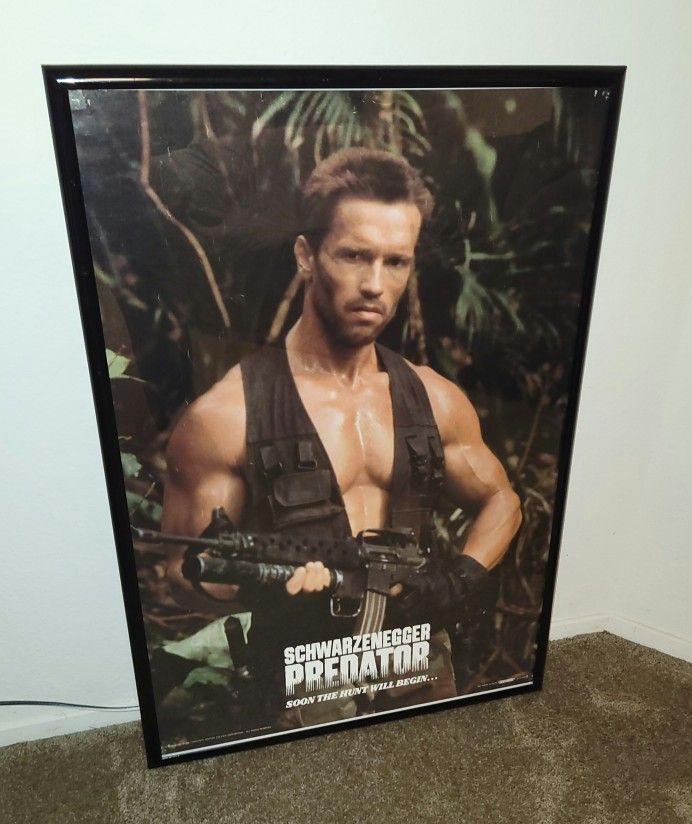Original 1987 Arnold Schwarzenegger Predator Movie Poster