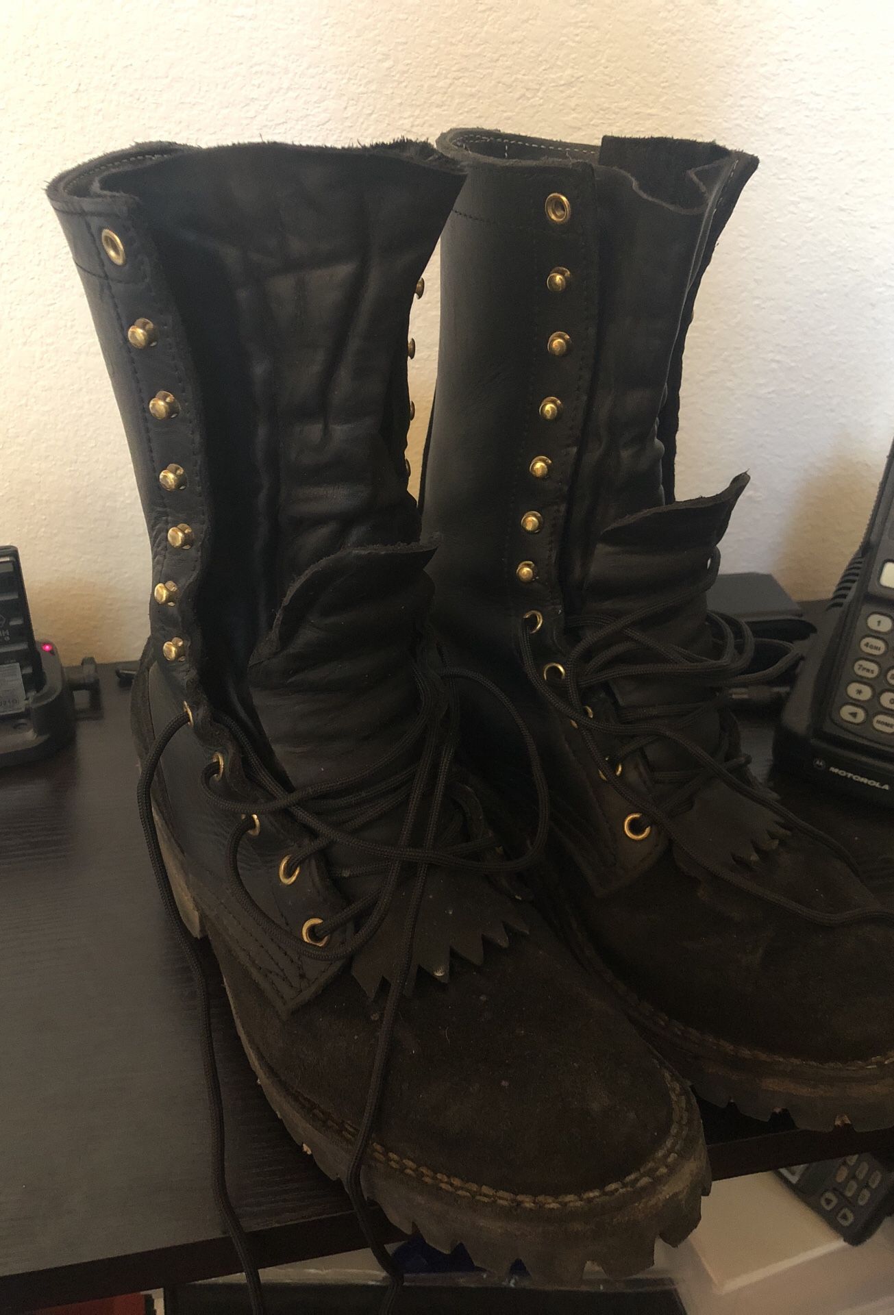 Nicks wildland Fire service boots. Worn twice for Sale in Fontana, CA ...