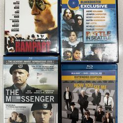 Set Of 4 Blue Ray DVD Starring Woody Harrelson.