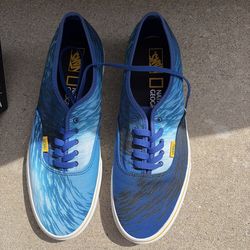 Vans x National Geographic Authentic Ocean Blue Mens 12 New Box