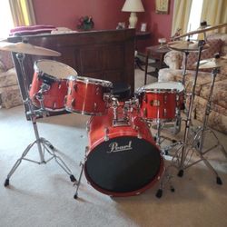 Pearl Export Series Honey Amber Drum Set