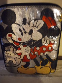 Bedazzled Mickey and Minnie laptop/tablet case. New.