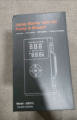 Car Jump Starter with Air Pump Blower