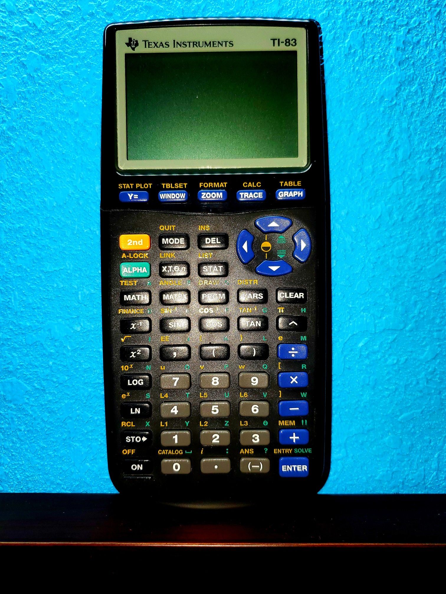 Texas Instruments TI-83 Plus Blue Graphing Calculator